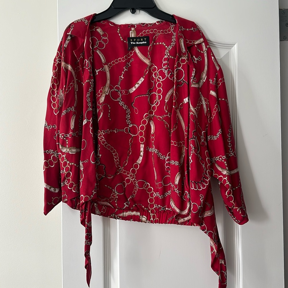 The Kooples chain printed shirt size small